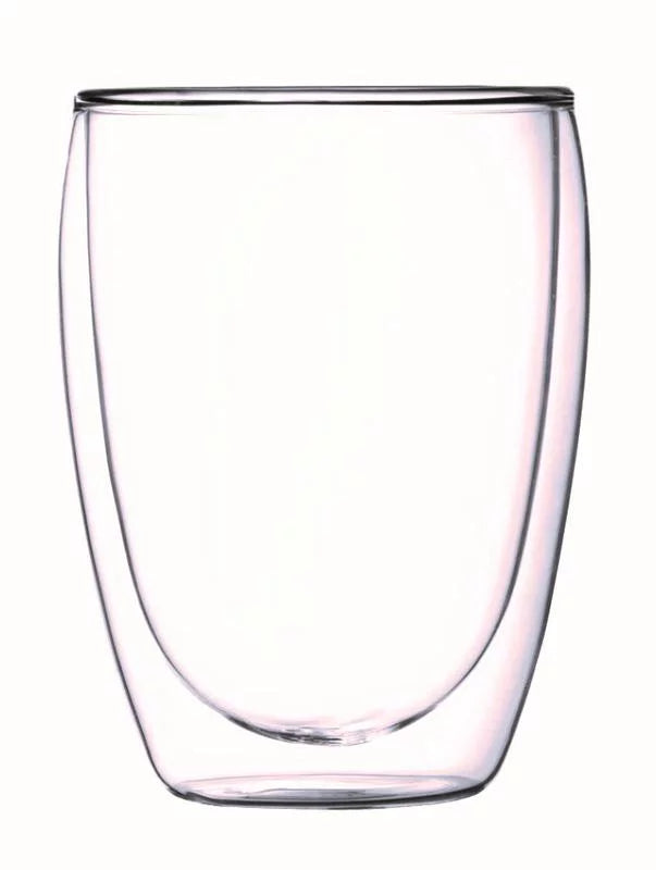Double-Wall Clear Coffee Mug, 12 Ounces D38319