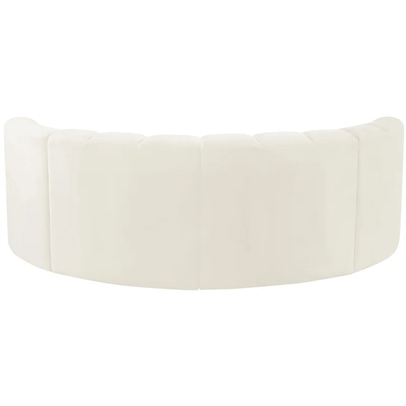 Cream Velvet Modular Sofa F84056