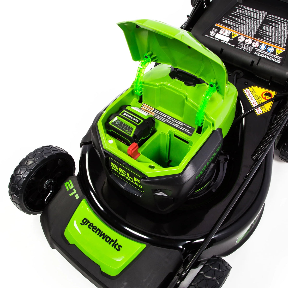 40V Self-Propelled Lawn Mower with 5.0 Ah Battery & Charger A938026