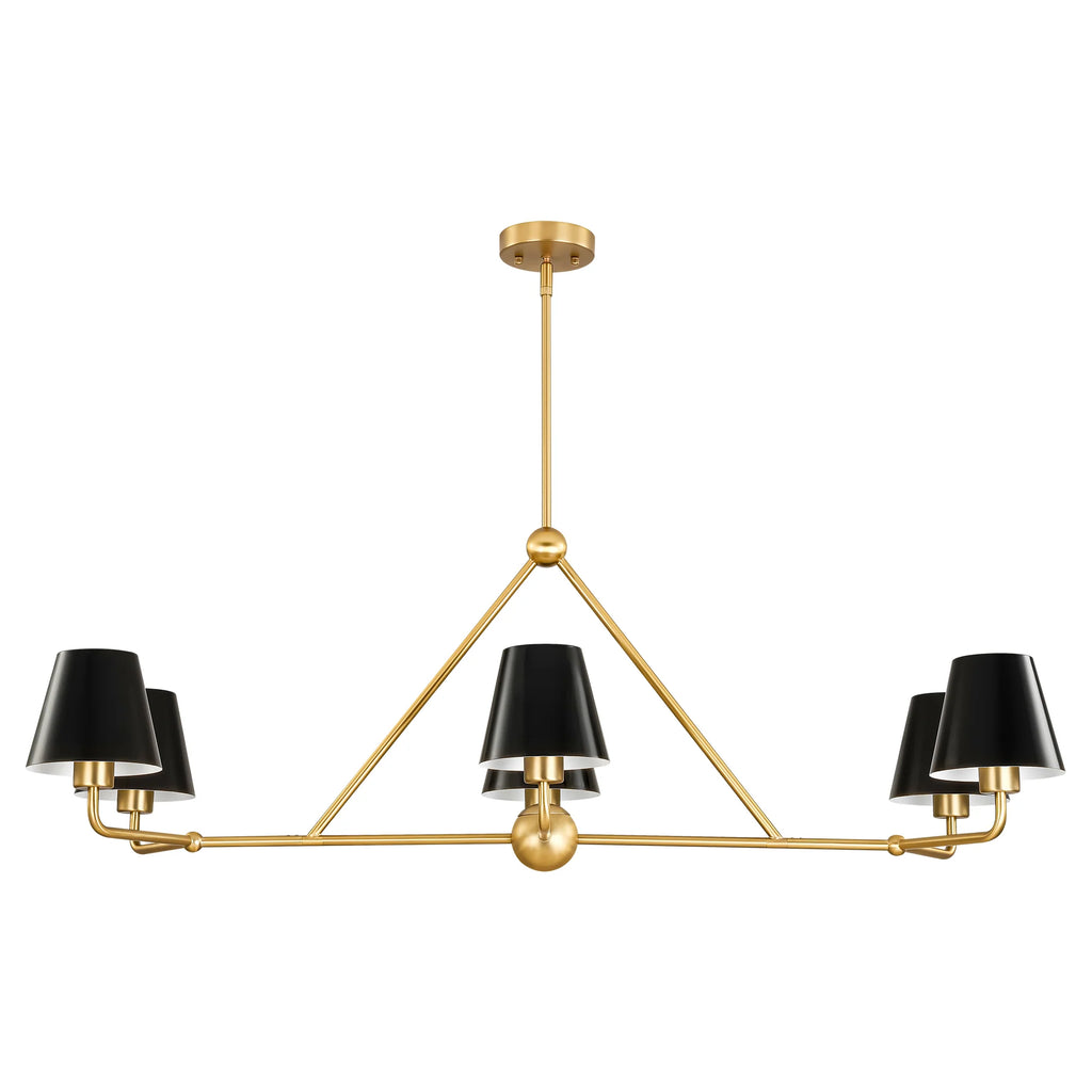 6-Light Linear Kitchen Island Pendant F82120