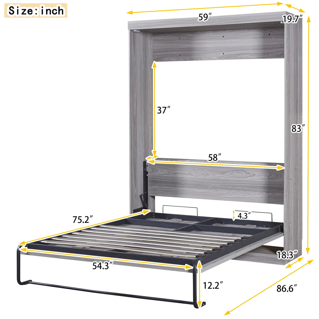 Gray Full Size Murphy Bed K827837
