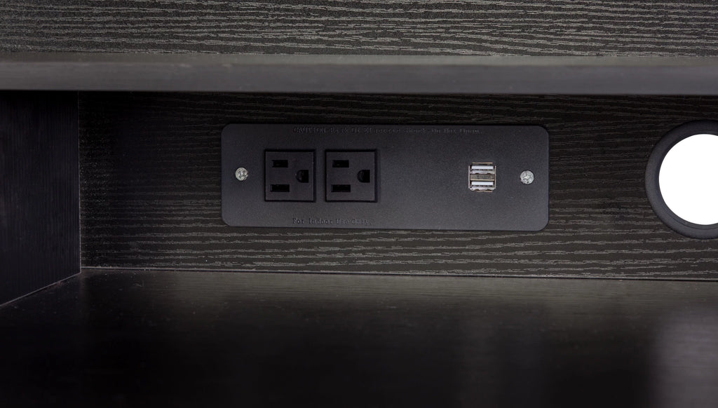 Black Executive Desk V20842