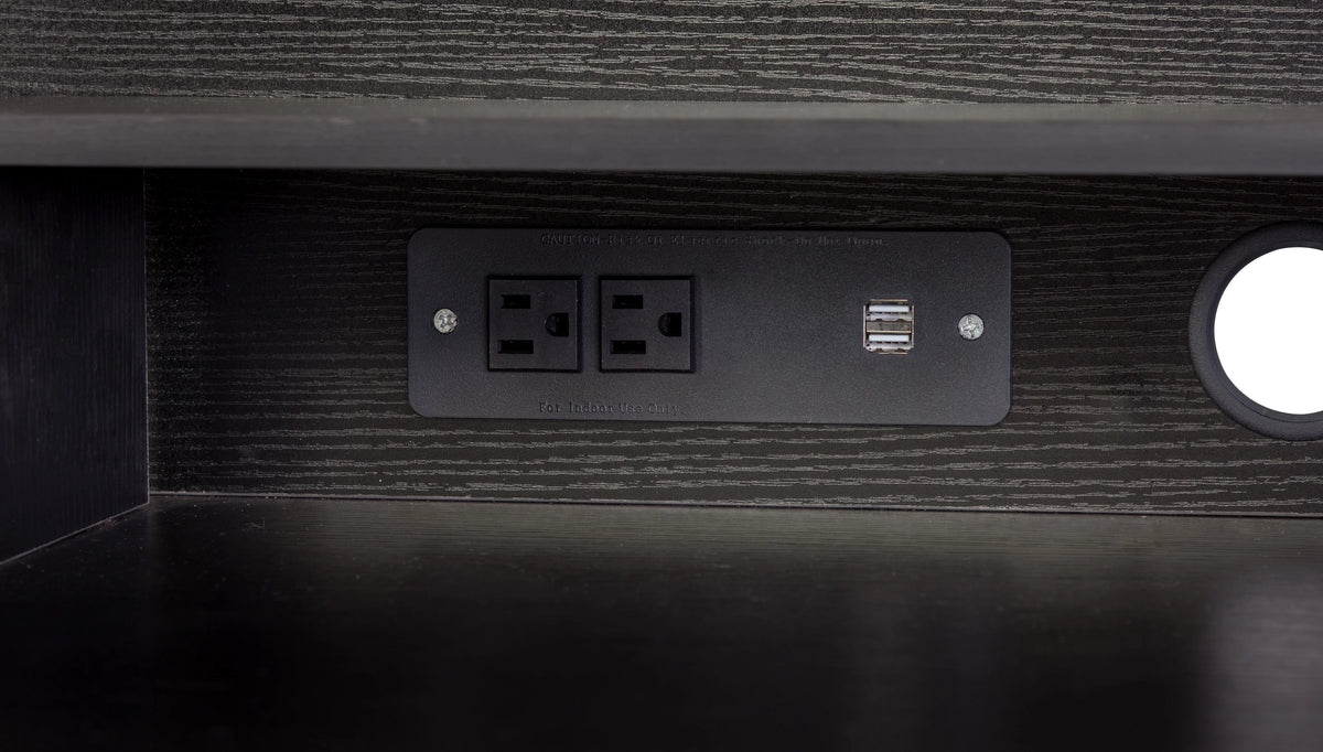 Black Executive Desk V20842
