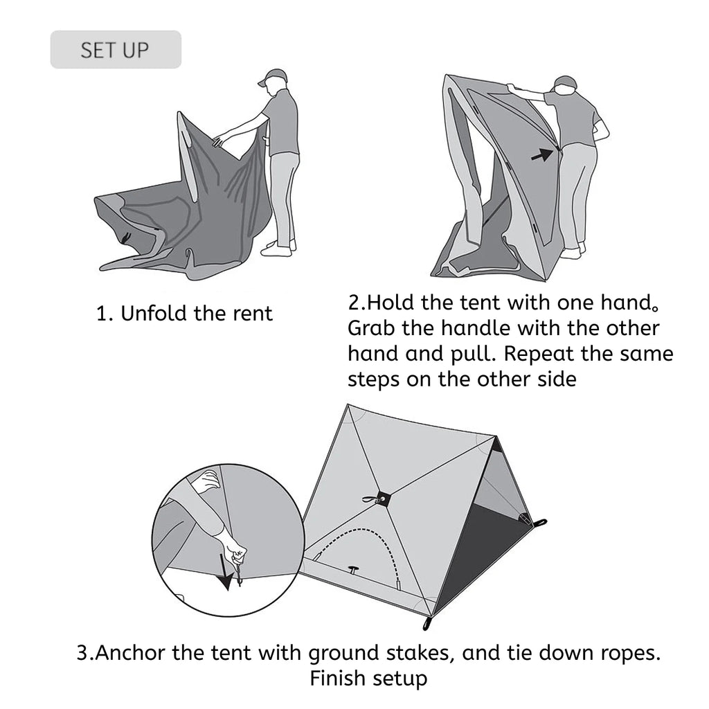 2-3 Person Beach Tent with UV Protection L950105