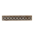 Hand-Carved Wooden Floral-Patterned Floating Wall Shelf Q732435
