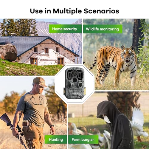 Trail Camera 48MP 4K WiFi Bluetooth Night Vision Waterproof N15272
