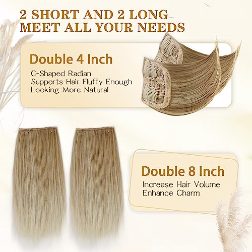 Dark Brown 4 Pcs Hair Toppers with Clips G155422