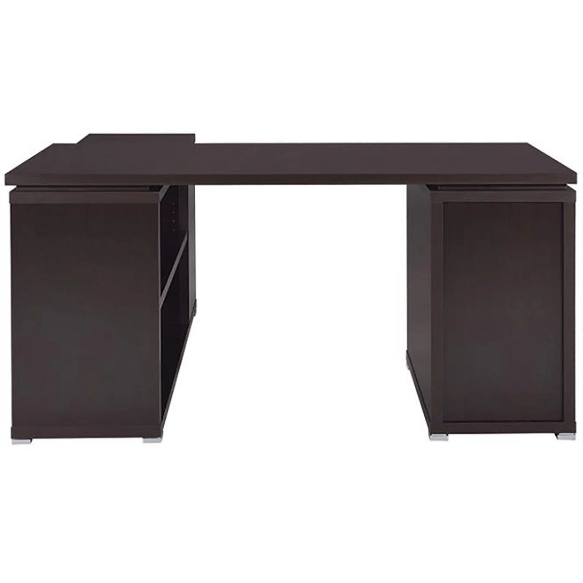 L Shaped Writing Desk & Faux Leather Office Chair I607121