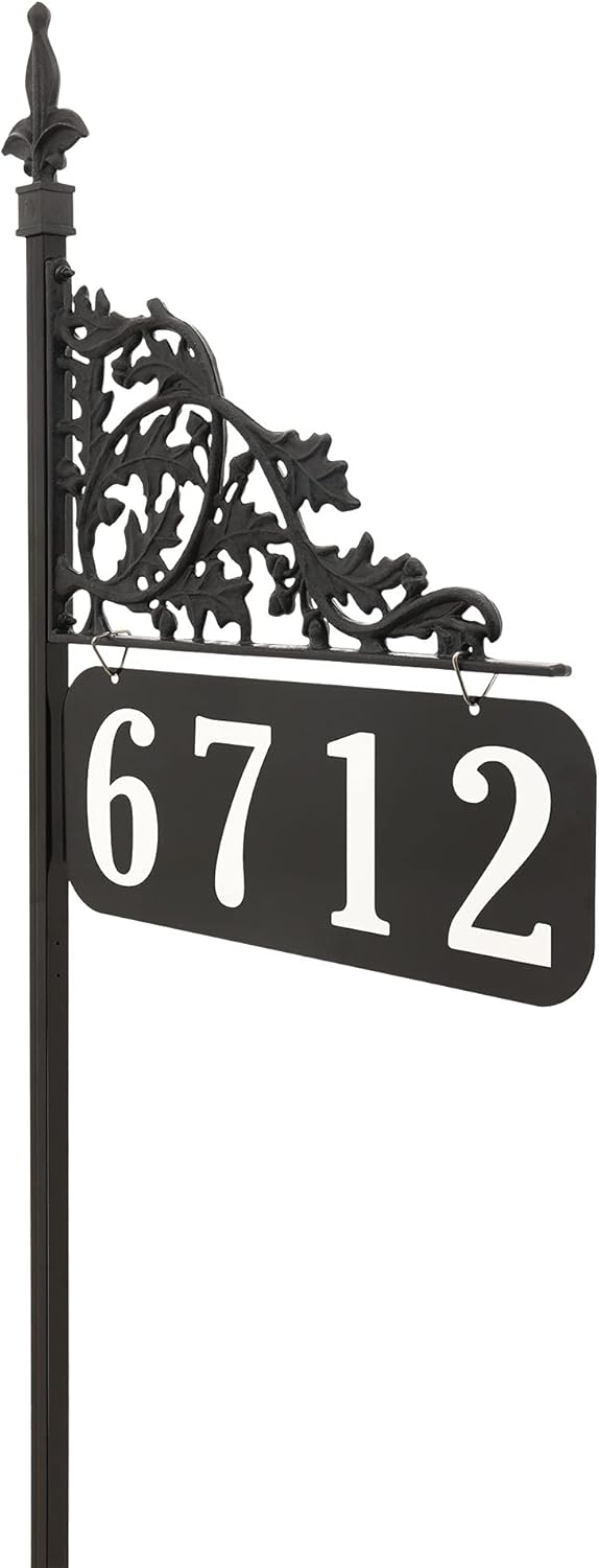 Oak 30 Inch Reflective Address Sign Q92970