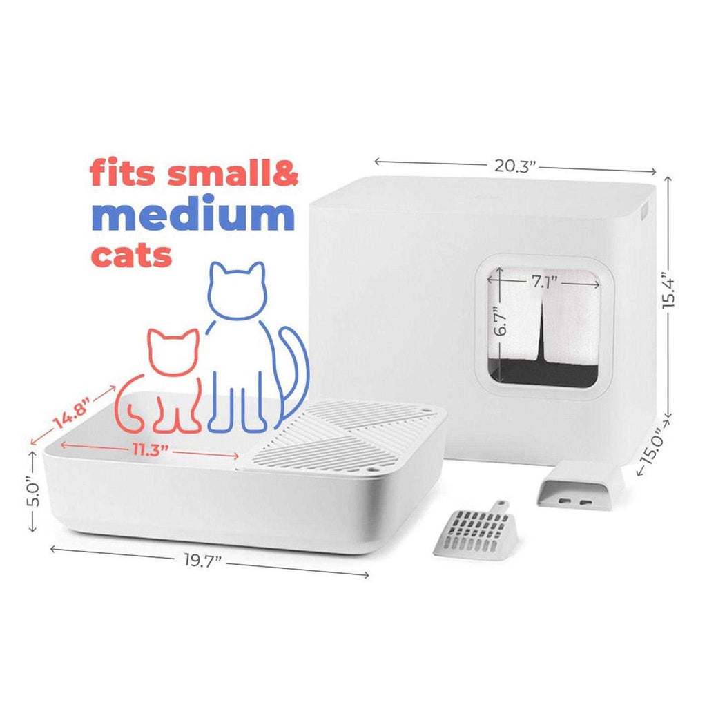 Cat Litter Box with Scoop and Holder R5949
