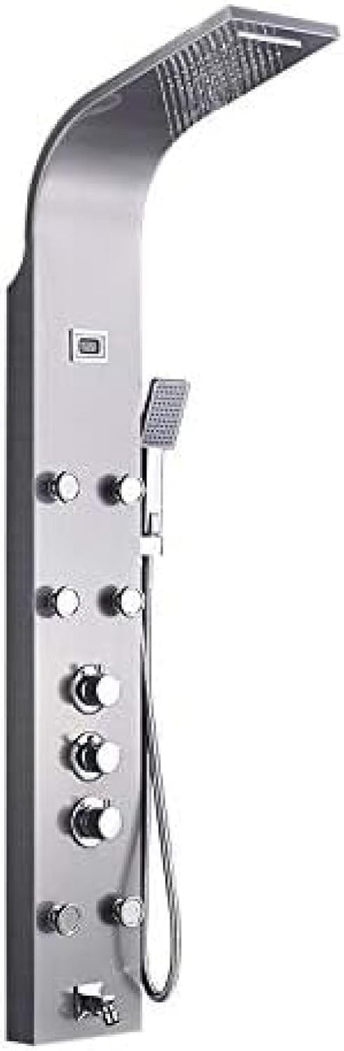 Thermostatic Rainfall Shower Panel with Hand Shower and Tub Spout U365