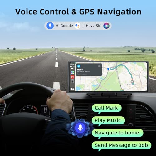 9.26-inch Wireless CarPlay Screen with GPS Navigation, Bluetooth, Touch Screen E340