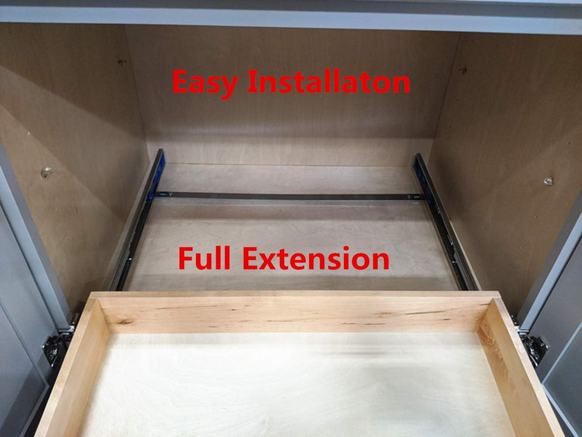 Soft Close Wooden Under Cabinet Pull Out Drawer Organizer (26 Inch) Z727687