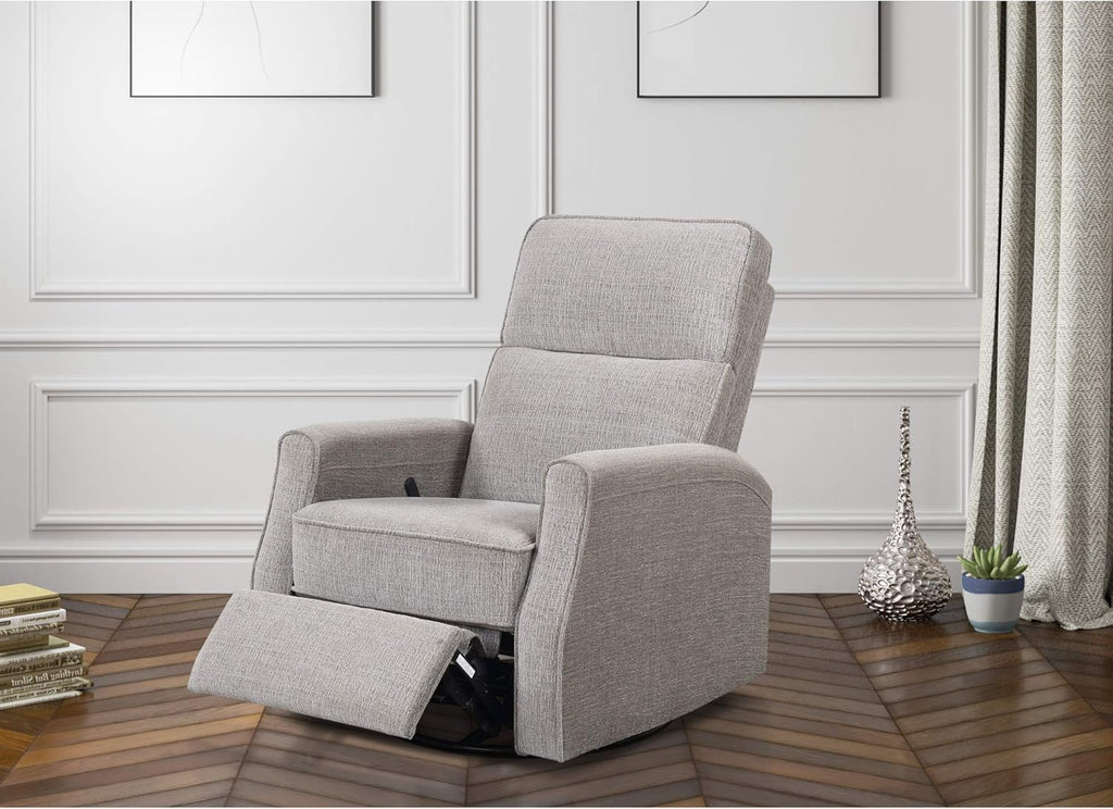 Gray Swivel Recliner Glider P7112