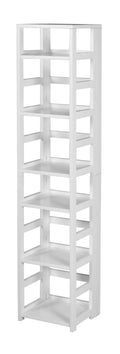White 67x22 High Square Folding Bookcase O3428