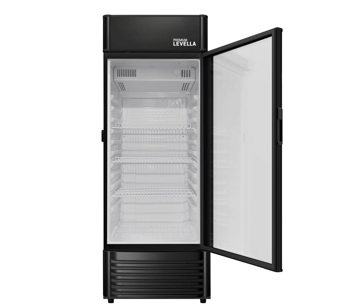 Commercial Display Refrigerator Single Glass Door 9.0 cu ft Black E118