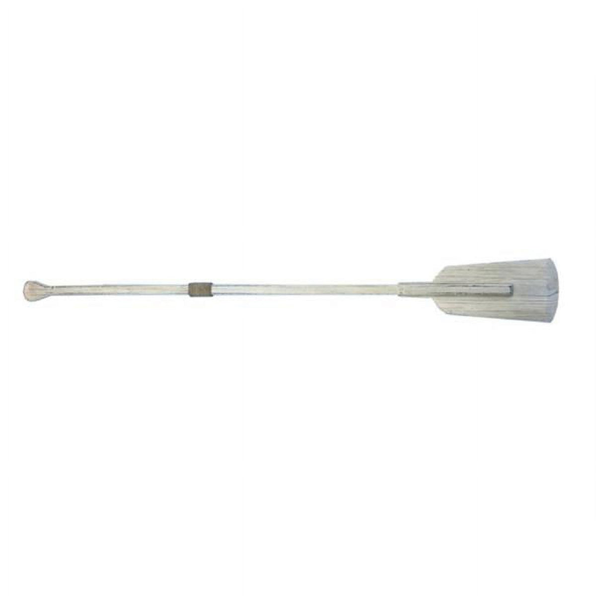 62 in. Wooden Rustic Whitewashed Decorative Boat Rowing Oar with Hooks K5712