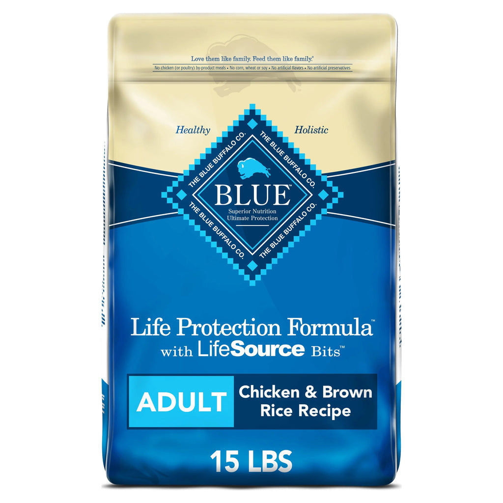 Chicken and Brown Rice Dry Dog Food 15 lb. Bag D844280