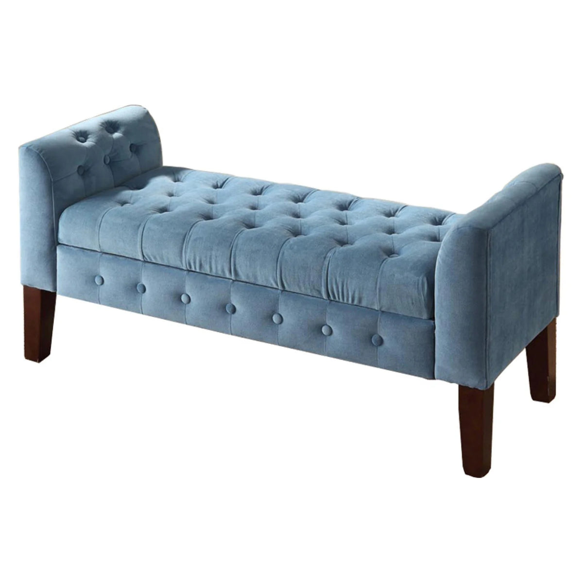 Velvet Tufted Storage Bench and Settee M8347