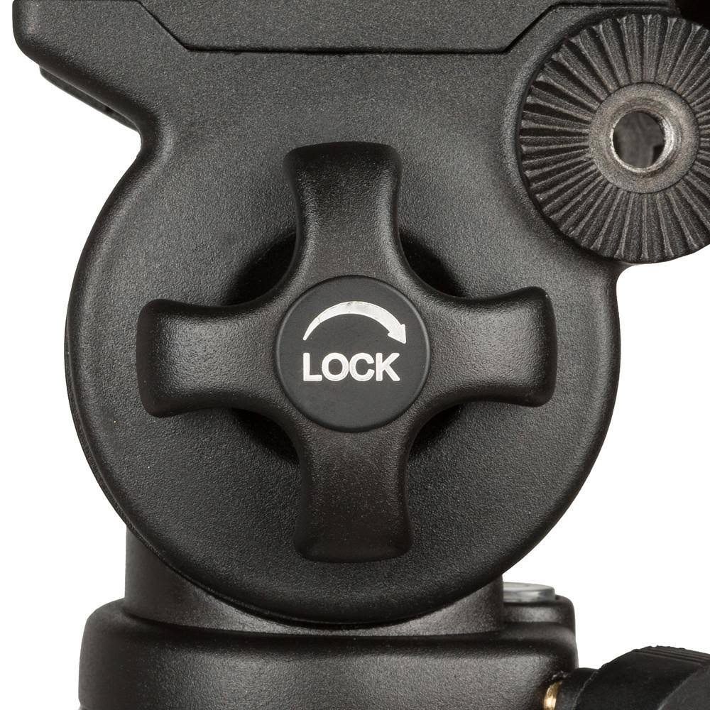 2 Stage Aluminum Tripod with Fluid Pan / Tilt Head L206