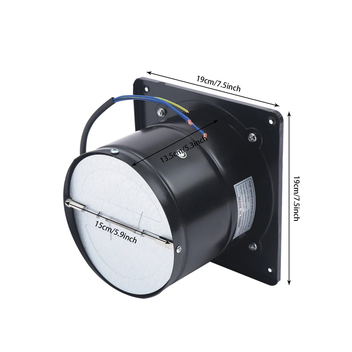 Square Wall-Mounted Ventilation Extractor Fan R22949