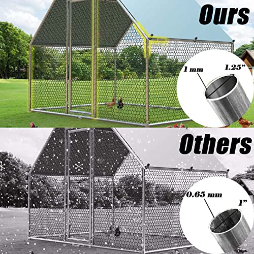 1.25'' Large Metal Chicken Coop with Cover N848055