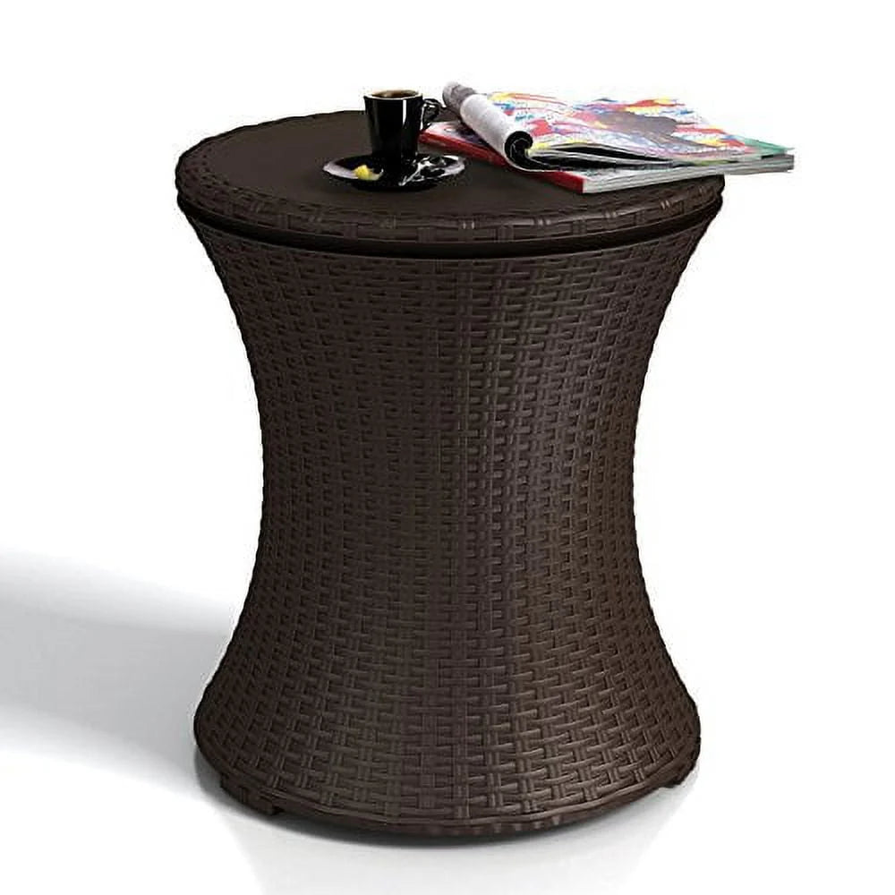 7.5 Gallon Resin Outdoor Beverage Cooler Table O1291