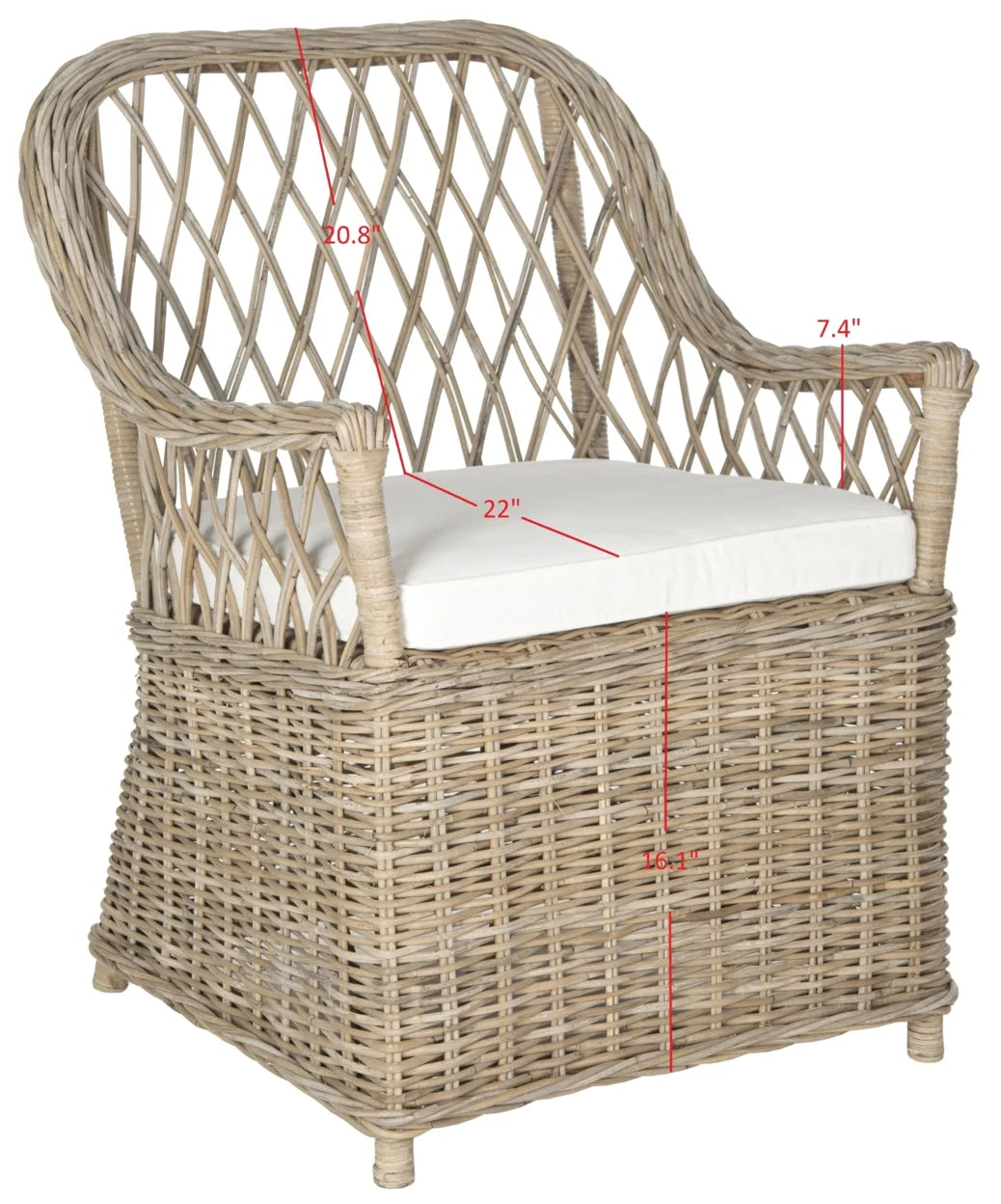Rattan Arm Chair Natural J244