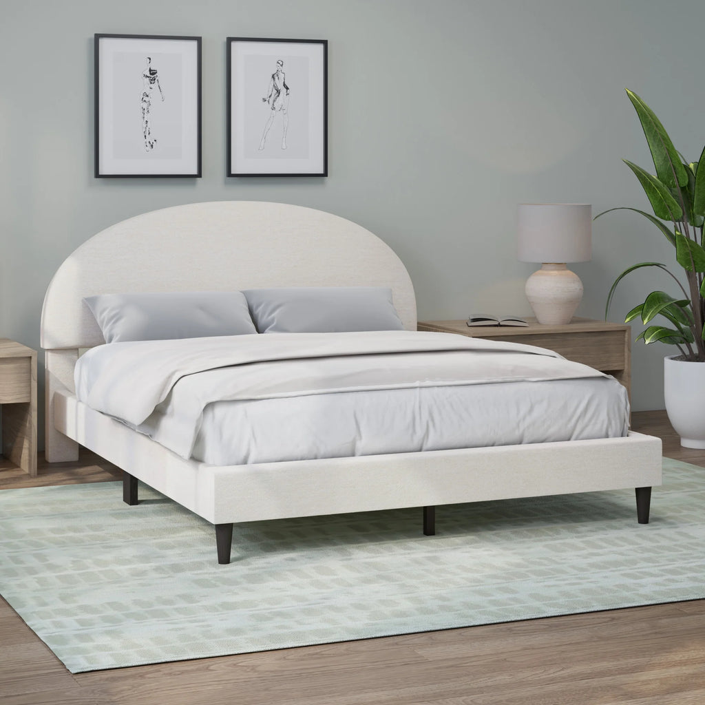 Queen Upholstered Platform Bed M10888