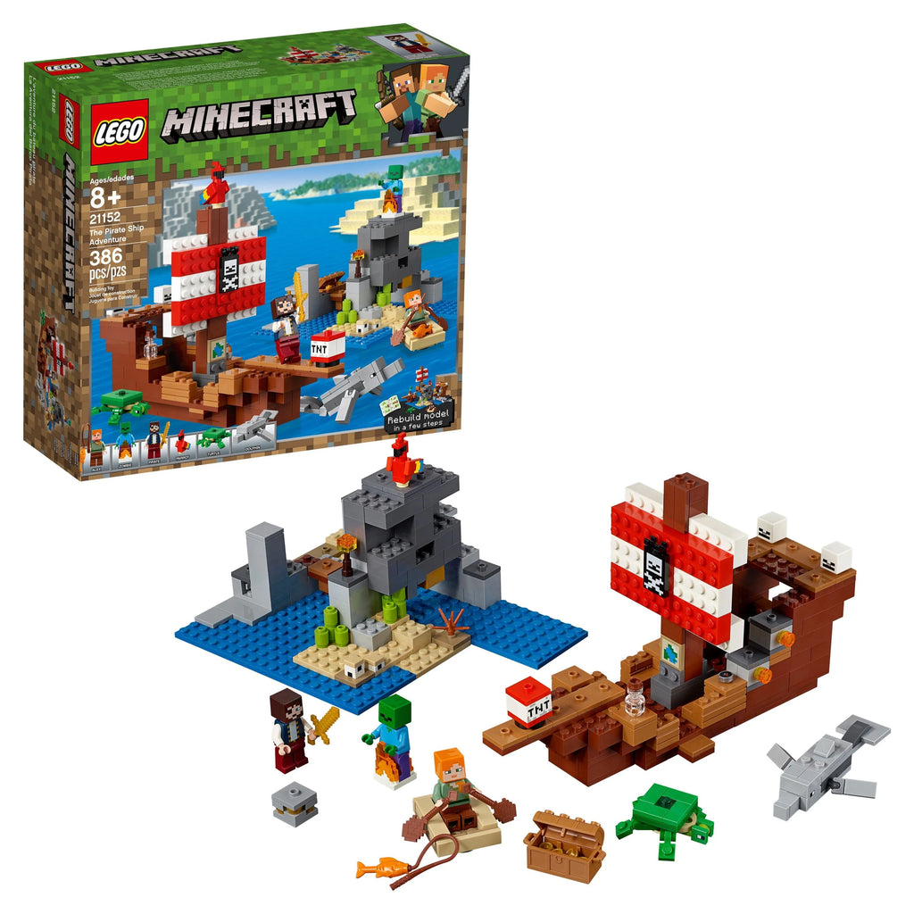 Pirate Ship Boat Building Toy Kit 386 Pieces S8850