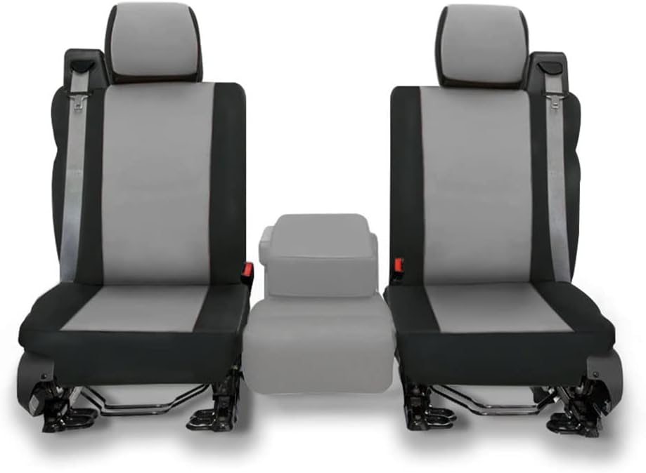 Neoprene Car Front Seat Covers Gray & Black A34571