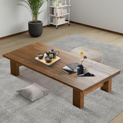 Solid Wood Low Coffee Table (100cm) V2939