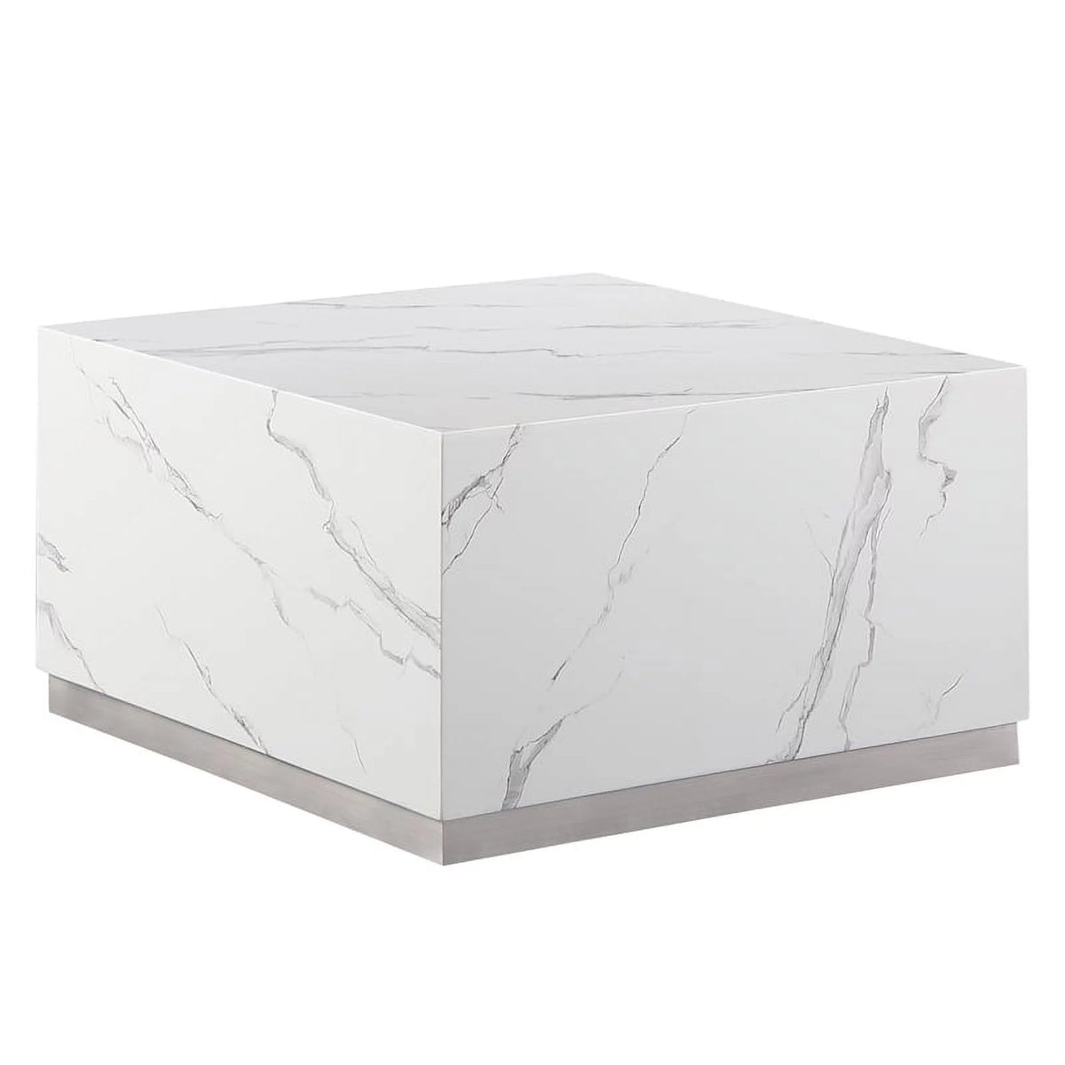 Square Faux Marble Coffee Table U48302