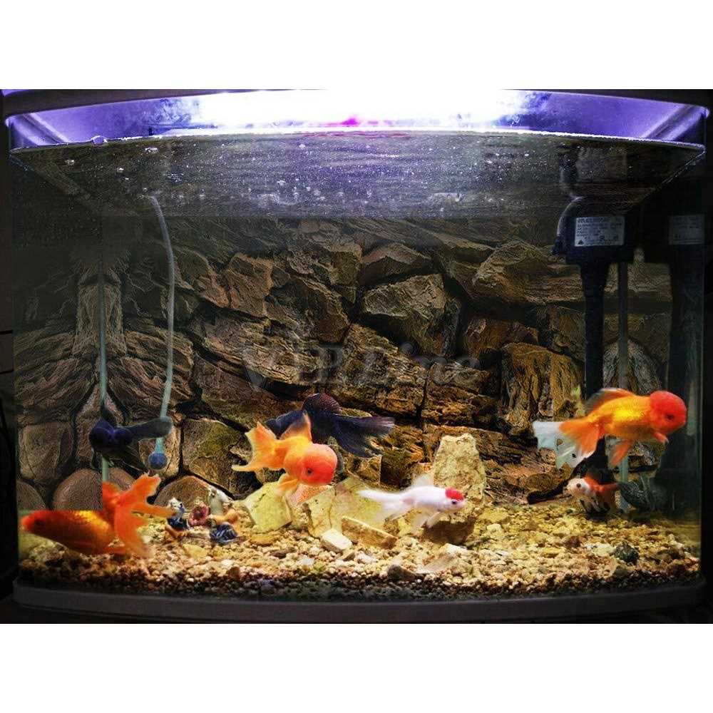 Rock Wall Aquarium Background Poster Fish Tank Decor I3427