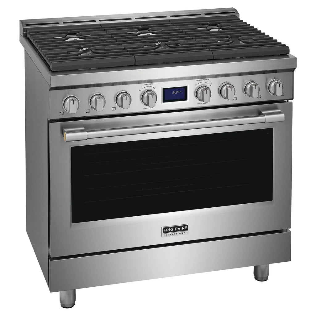 36 In. 4.4 Cu Ft. Stainless Steel Gas Freestanding Range F8563