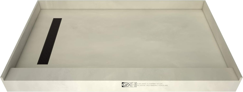60" x 30" Shower Pan Kit with Left Drain O317