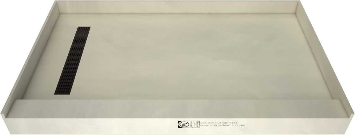 60" x 30" Shower Pan Kit with Left Drain O317