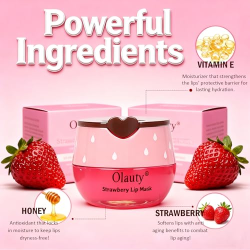 4 Pcs Lip Balm Honey Pot-Strawberry, Watermelon, Apple Lime, Honey Lip Mask Overnight Propolis Moisturizing Vitamin E Lip Balm R146866