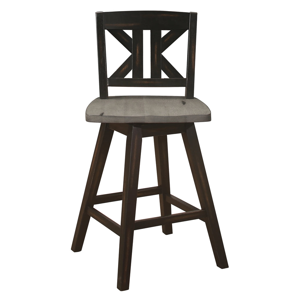 Black Sand-Through Swivel Counter Stool L61544