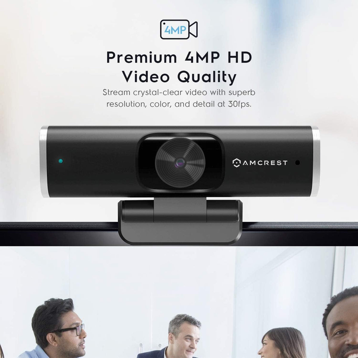 4-Megapixel Webcam with Microphone & Privacy Cover O695