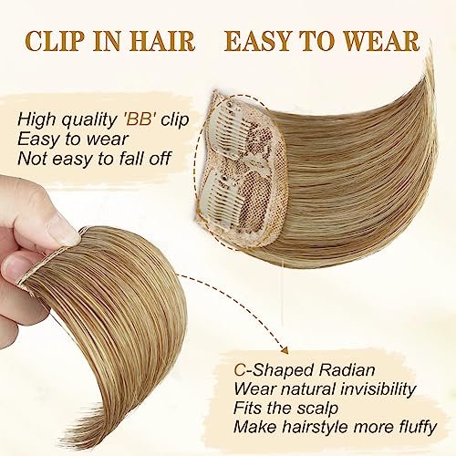 Dark Brown 4 Pcs Hair Toppers with Clips G155422