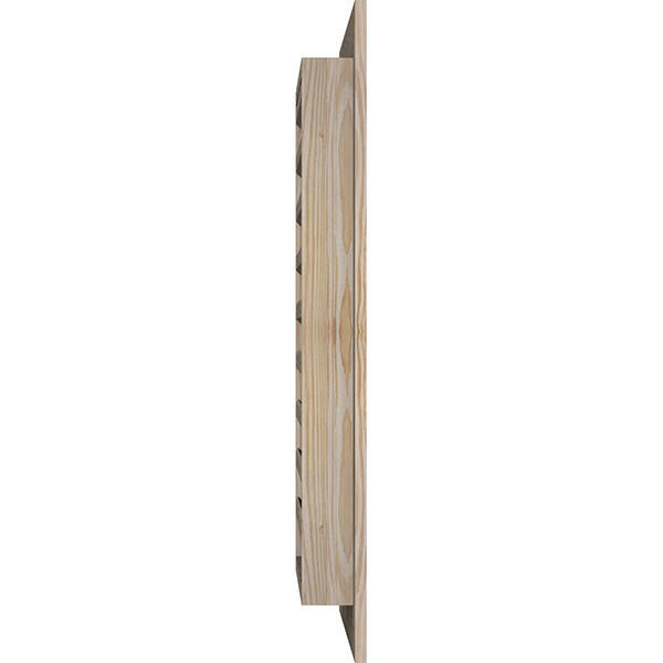 Unfinished Smooth Pine Gable Vent W88064
