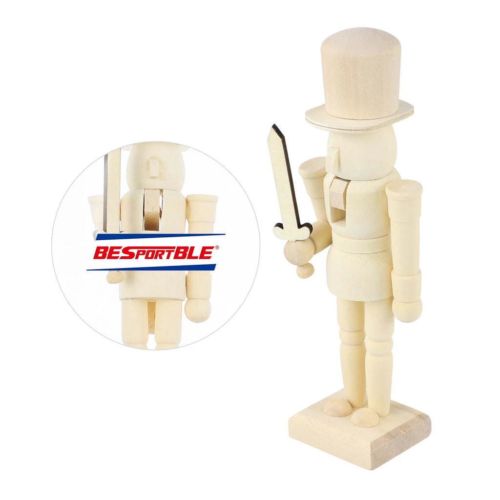 Unpainted Wooden Nutcracker Soldier G656