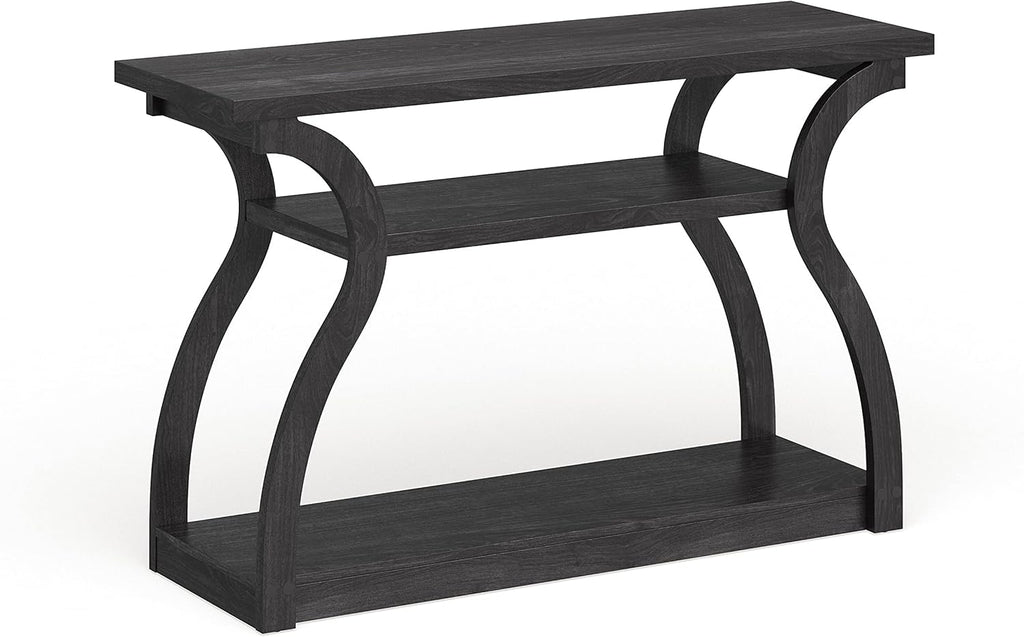 Black 2-Shelf Console Table J1459
