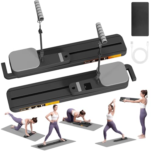 Pilates Reformer Machine with Resistance Bands and Balance Board Y224