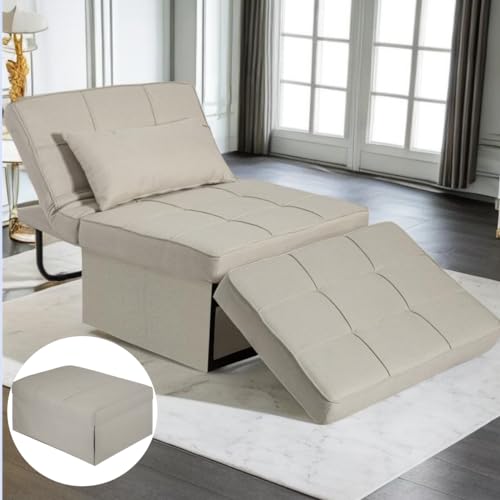 Gray Convertible Chair Bed Sleeper Sofa Y989981