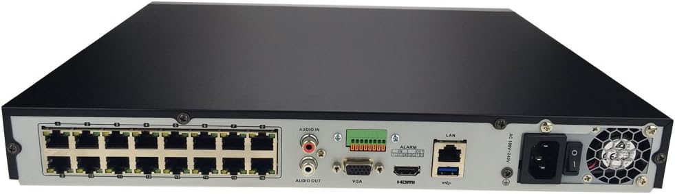 16CH 16POE 12Mp Resolution NVR C808
