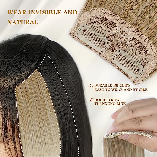 Dark Brown 4 Pcs Hair Toppers with Clips G155422