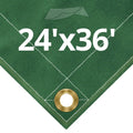 12 oz Green Canvas Tarps 24' x 36' A357