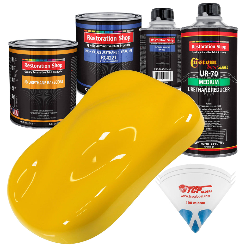 Yellow Urethane Basecoat Clearcoat Car Paint Kit N635464